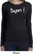 Super White Print Ladies Long Sleeve Shirt