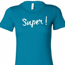 Super White Print Ladies Longer Length Shirt