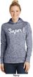 Super White Print Ladies Moisture Wicking Hoodie