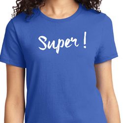 Super White Print Ladies Shirt