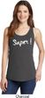 Super White Print Ladies Tank Top