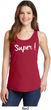 Super White Print Ladies Tank Top