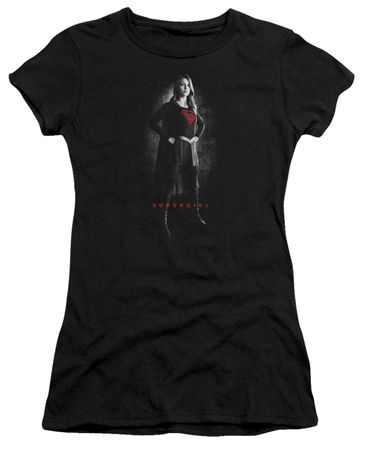 Supergirl Juniors Shirt Noir Black T-Shirt