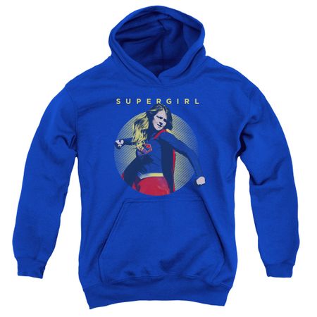 Supergirl Kids Hoodie Classic Hero Royal Blue Youth Hoody