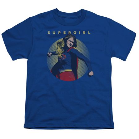 Supergirl Kids Shirt Classic Hero Royal Blue T-Shirt