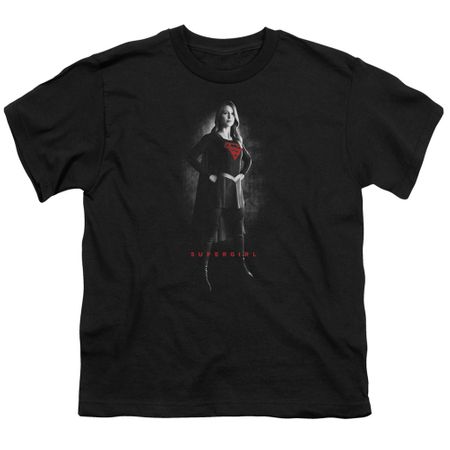 Supergirl Kids Shirt Noir Black T-Shirt