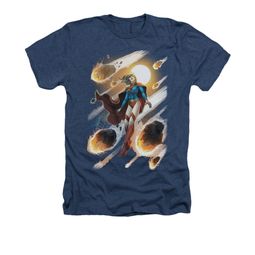 Supergirl Shirt #1 Adult Heather Navy Blue Tee T-Shirt