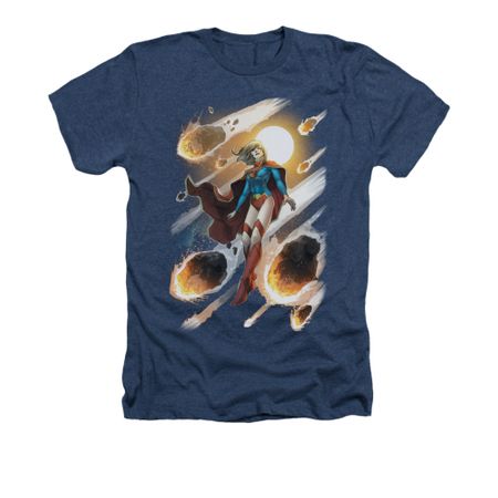 Supergirl Shirt #1 Adult Heather Navy Blue Tee T-Shirt