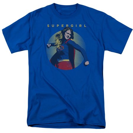 Supergirl Shirt Classic Hero Royal Blue T-Shirt