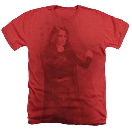 Supergirl Shirt Girl Of Steel 2 Heather Red T-Shirt