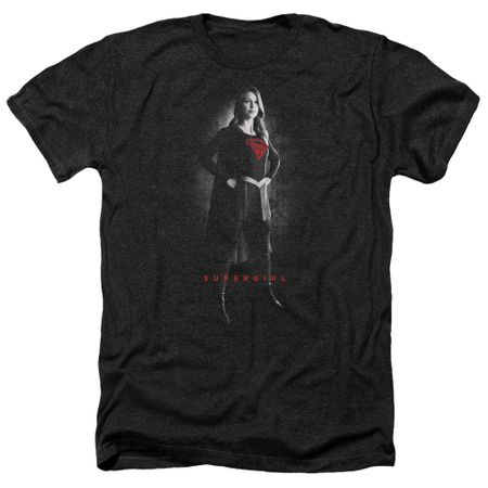 Supergirl Shirt Noir Heather Black T-Shirt