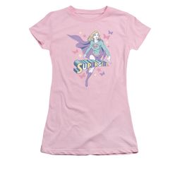 Supergirl Shirt Pastels Juniors Pink Tee T-Shirt