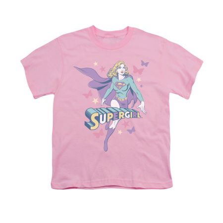 Supergirl Shirt Pastels Kids Pink Youth Tee T-Shirt