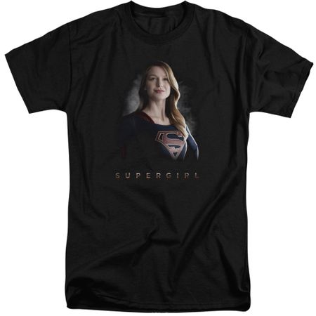 Supergirl Shirt Standing Tall Black Tall T-Shirt