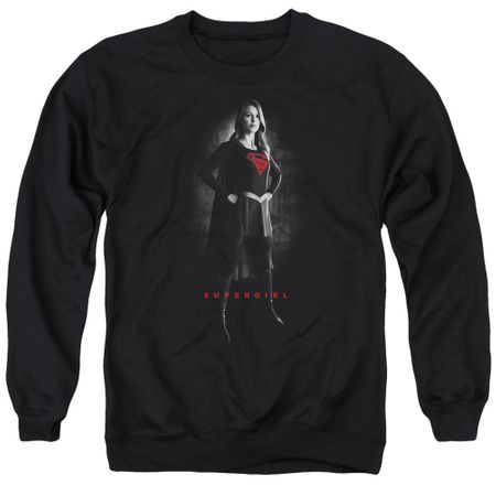 Supergirl Sweatshirt Noir Adult Black Sweat Shirt