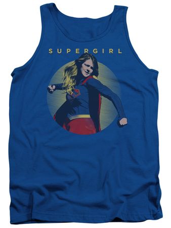 Supergirl Tank Top Classic Hero Royal Blue Tanktop