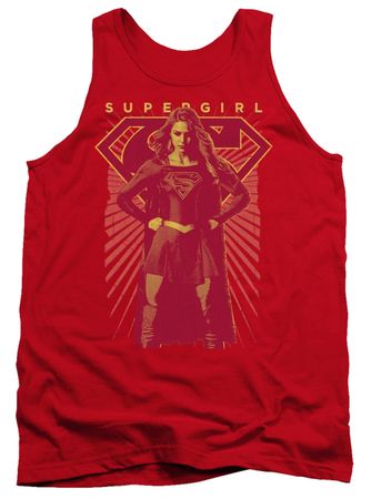 Supergirl Tank Top Ready Set Red Tanktop