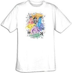 Superhero T-shirt - DC Comics Super Heroines Adult White Tee