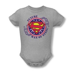 Superman Baby Romper Future Man Of Steel Athletic Heather Infant Babies Creeper