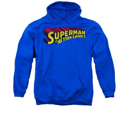 Superman Hoodie Action Comics Royal Sweatshirt Hoody