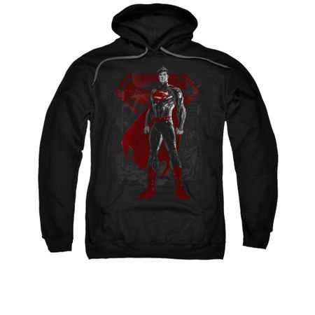 Superman Hoodie Aftermath Black Sweatshirt Hoody