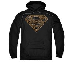 Superman Hoodie Aztec Shield Black Sweatshirt Hoody
