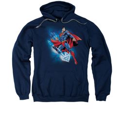 Superman Hoodie Crystallize Navy Sweatshirt Hoody