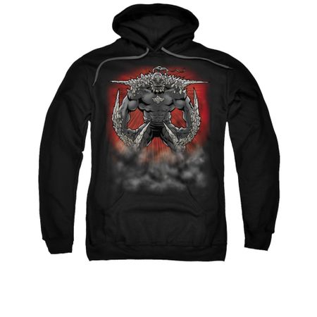 Superman Hoodie Doomsday Dust Black Sweatshirt Hoody