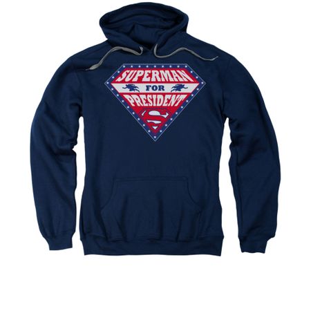 Superman Hoodie For President Navy Sweatshirt Hoody