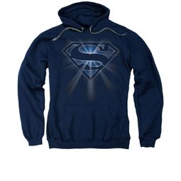 Superman Hoodie Glowing Shield Navy Sweatshirt Hoody