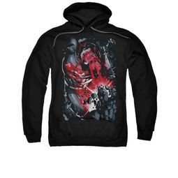 Superman Hoodie Heat Vision Black Sweatshirt Hoody