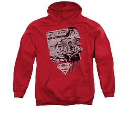 Superman Hoodie Identity Red Sweatshirt Hoody