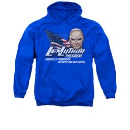 Superman Hoodie Lex Luthor For President Royal Blue Sweatshirt Hoody