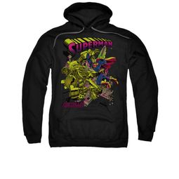 Superman Hoodie Metallo Black Sweatshirt Hoody