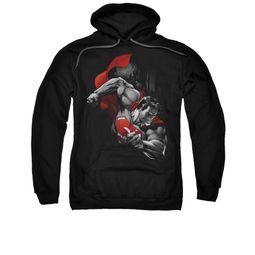Superman Hoodie My City Black Sweatshirt Hoody