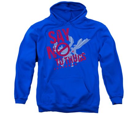Superman Hoodie No To Thugs Royal Blue Sweatshirt Hoody