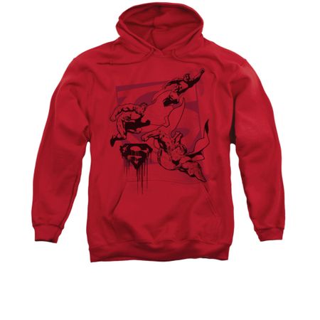 Superman Hoodie Omnipresent Red Sweatshirt Hoody