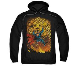Superman Hoodie Planet Lift Black Sweatshirt Hoody