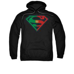 Superman Hoodie Portugal Shield Black Sweatshirt Hoody