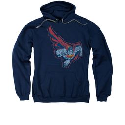 Superman Hoodie Scribble And Soar Navy Sweatshirt Hoody