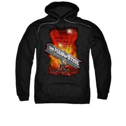Superman Hoodie Steel Girder Black Sweatshirt Hoody
