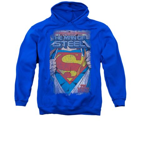 Superman Hoodie The Legend Royal Sweatshirt Hoody