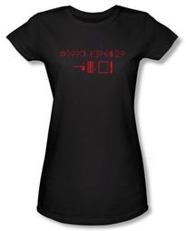 Superman Juniors T-shirt DC Comics Kneel Before Zod Black Tee Shirt