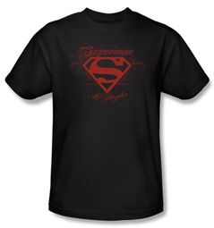 Superman Kids T-shirt DC Comics Los Angeles Shield Black Tee Youth