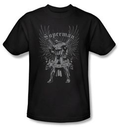Superman Kids T-shirt DC Comics Man Of Steel Black Tee Youth