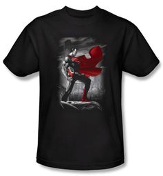 Superman Kids T-shirt DC Comics Metropolis Guardian Black Tee Youth