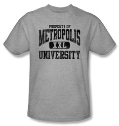 Superman Kids T-shirt DC Comics Metropolis University Grey Tee Youth