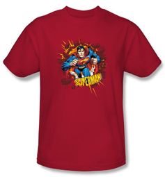 Superman Kids T-Shirt Sorry About The Wall Superhero Red Tee Youth