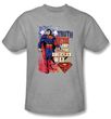 Superman Kids T-shirt Truth Justice Youth Heather Gray Tee Shirt