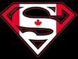 Superman Logo Shirt Canadian Shield Canada Maple Leaf Black T-Shirt